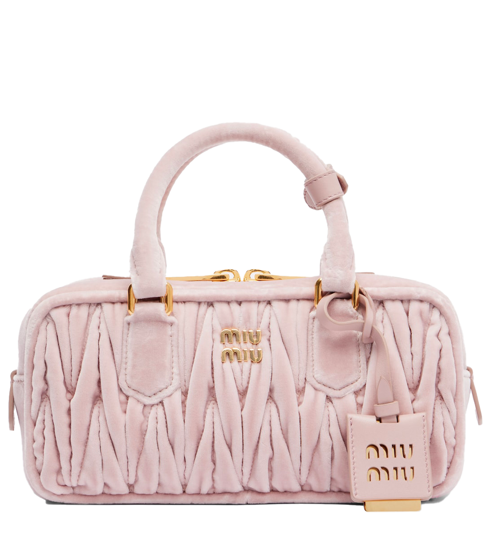 Miu miu Borsa arcadie in velluto
