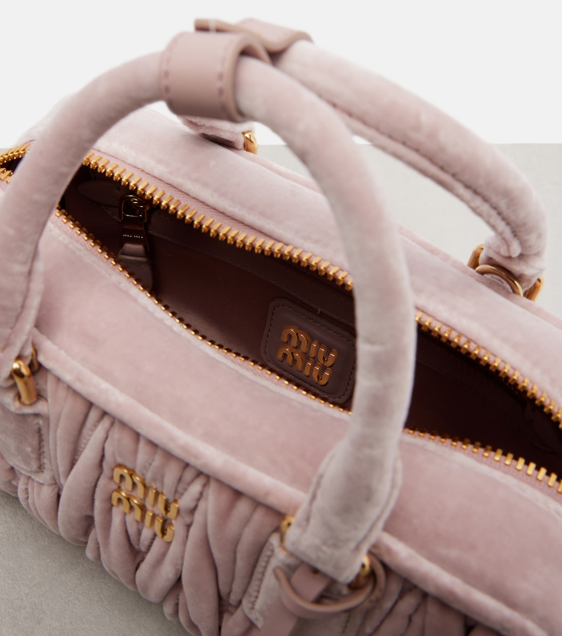 Miu miu Borsa arcadie in velluto