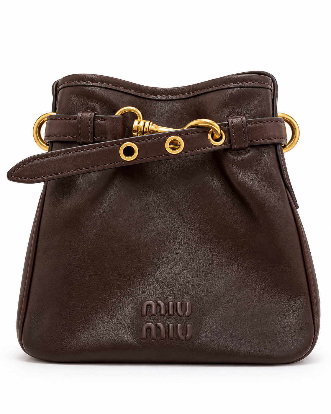 Miu miu pouch in nappa corda