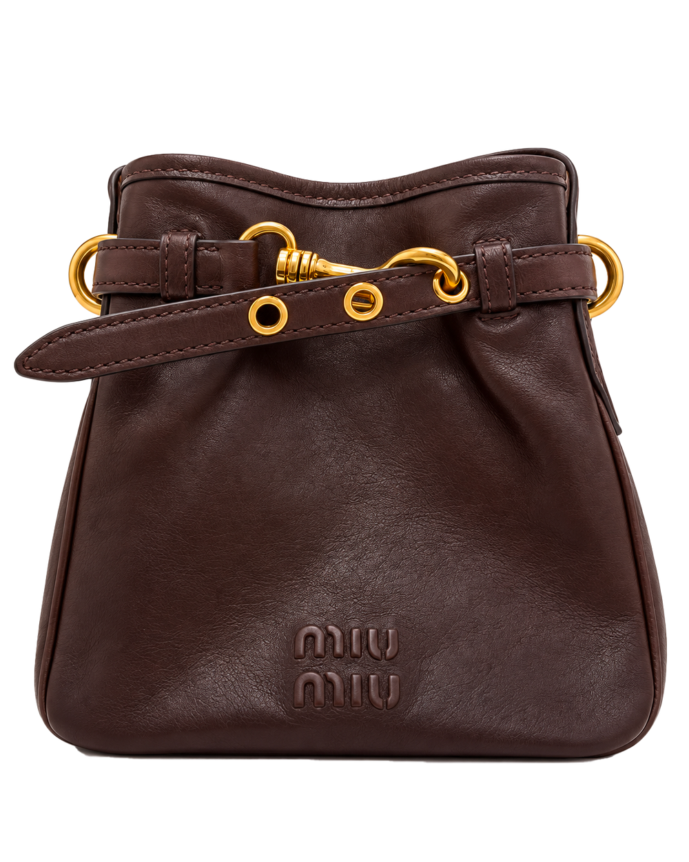 Miu miu pouch in nappa corda