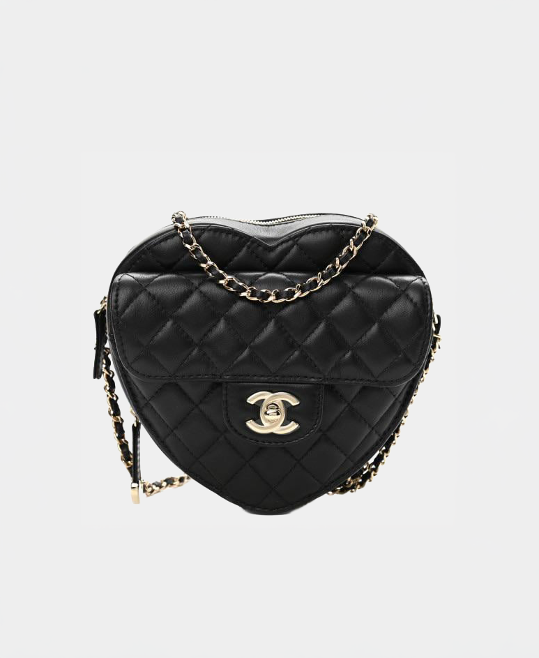 Chanel Lambskin Quilted CC In Love Heart - MS Luxury