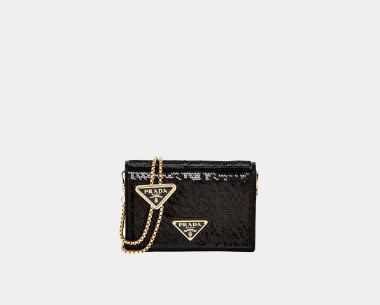 Borsa prada micro in strass