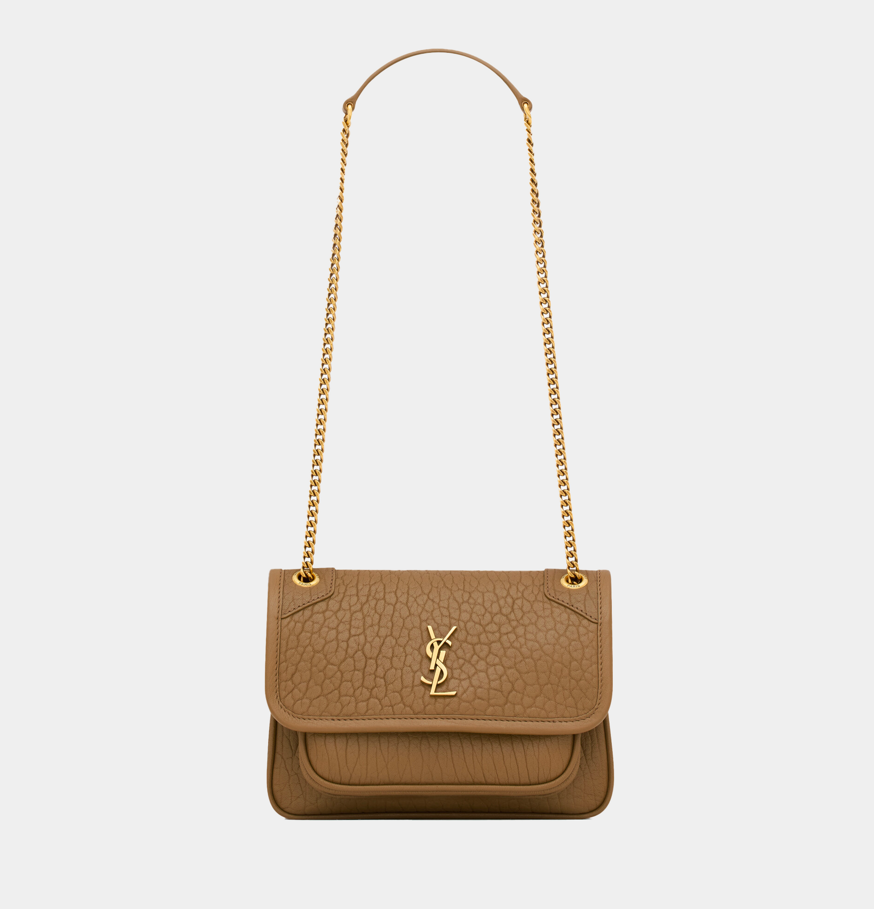 Saint Laurent Borsa Niki In Pelle Di Agnello Martellata - MS Luxury