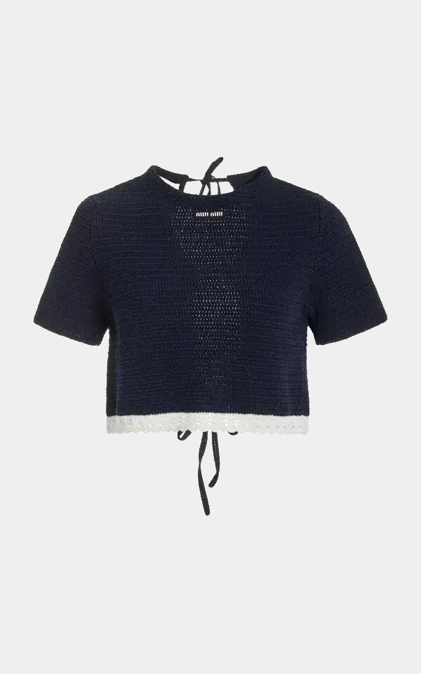 T-shirt Miu Miu crochet