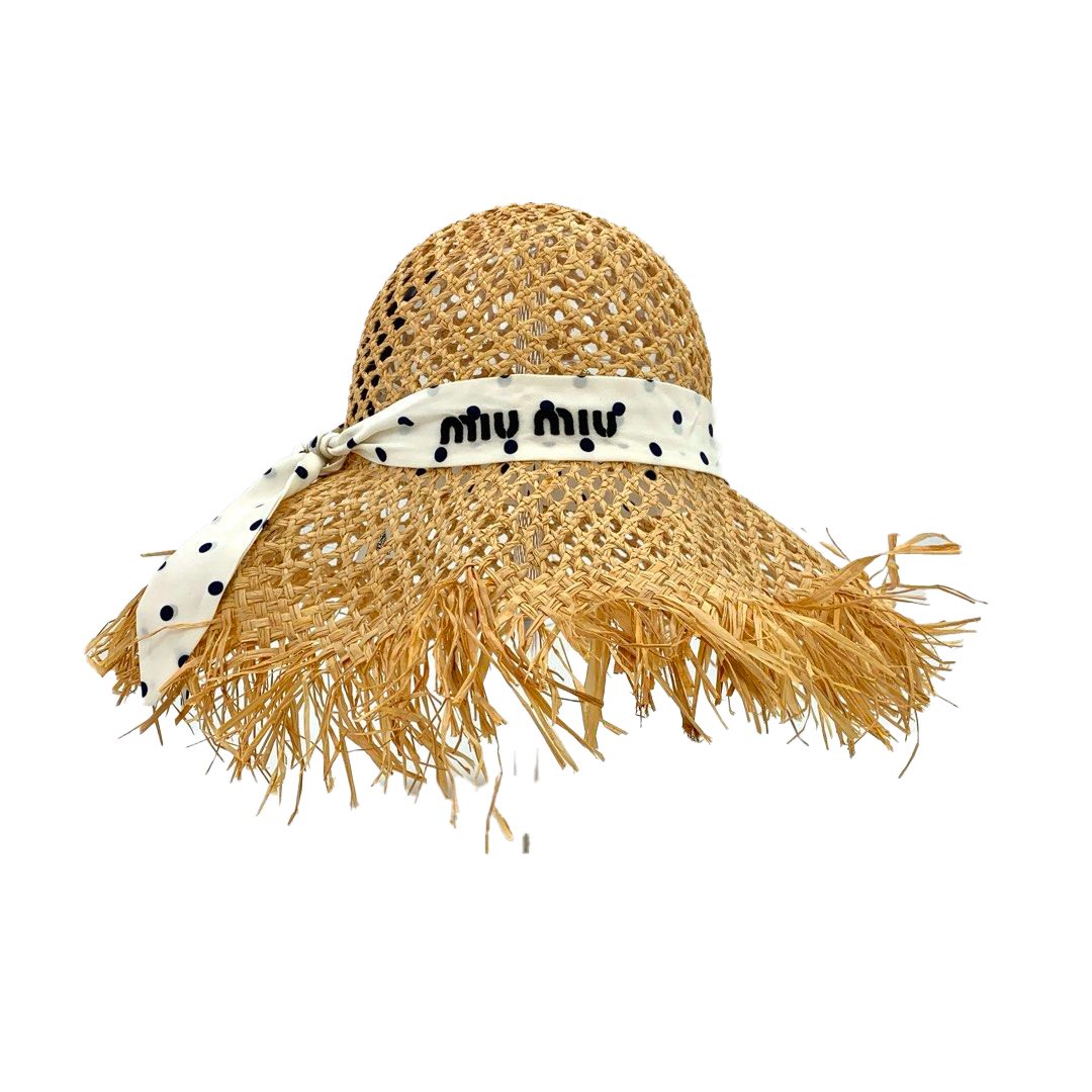 Cappello in raffia Miu Miu