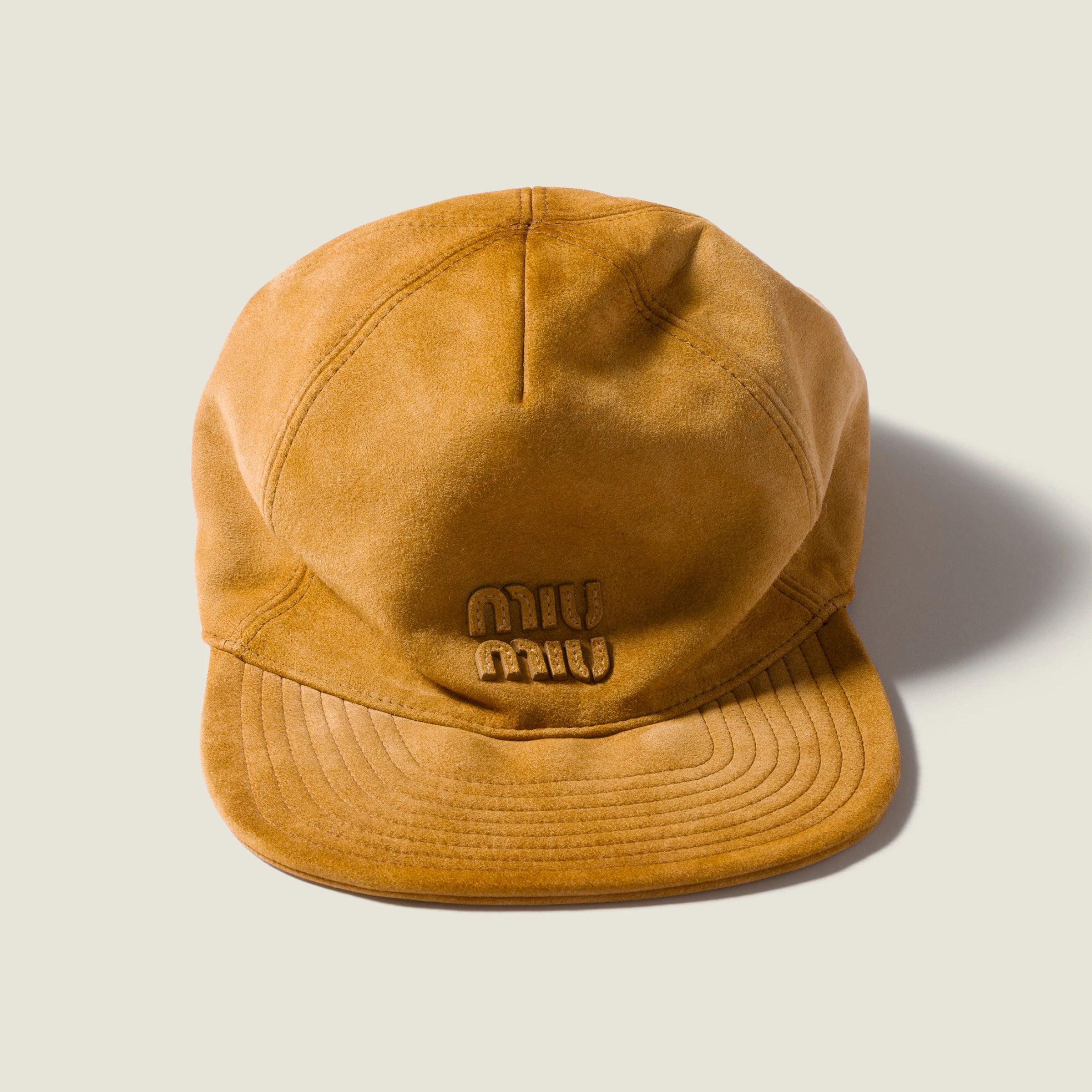 Cappello da baseball in pelle scamosciata