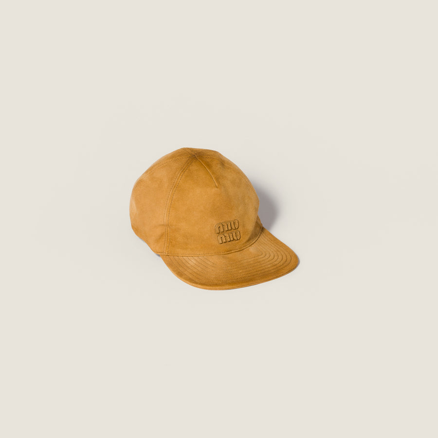 Cappello da baseball in pelle scamosciata - MS Luxury