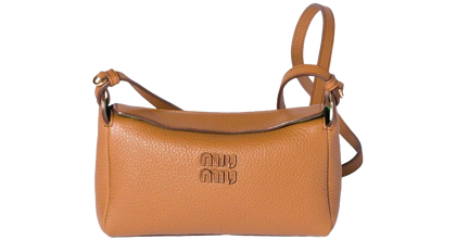 Borsa miu miu pochette en cuir brown