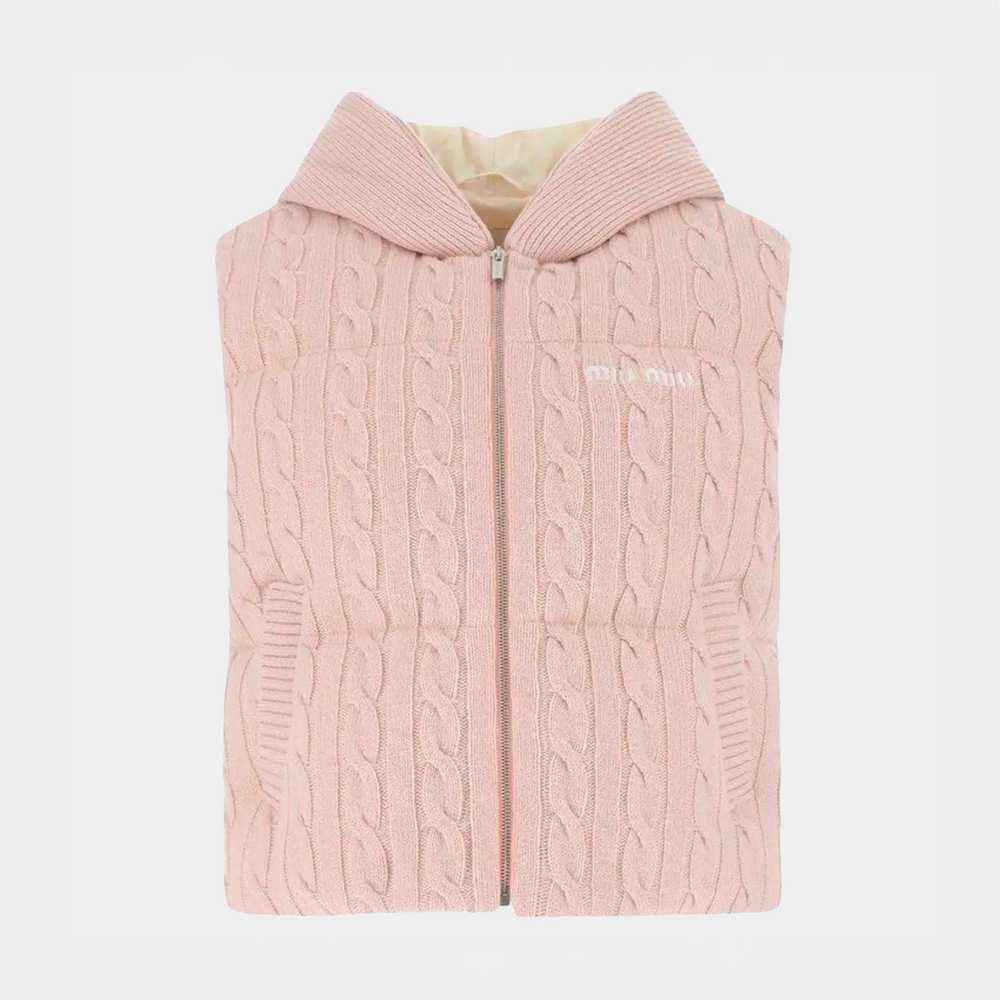 Gilet Miu Miu rosa cipria - MS Luxury
