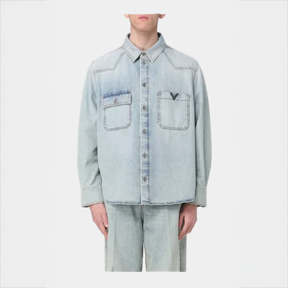 camicia in jeans prada