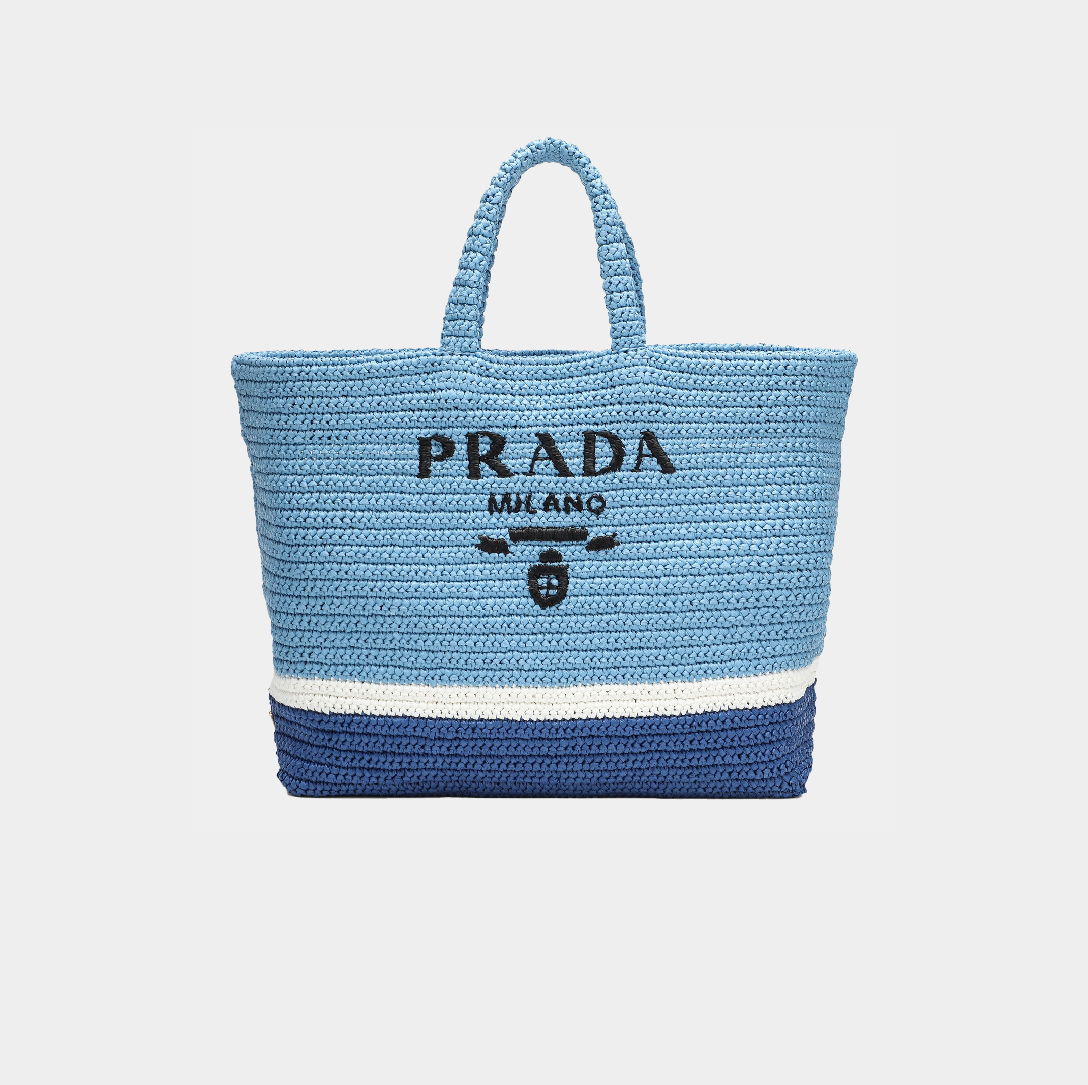 Borsa in raffia Prada