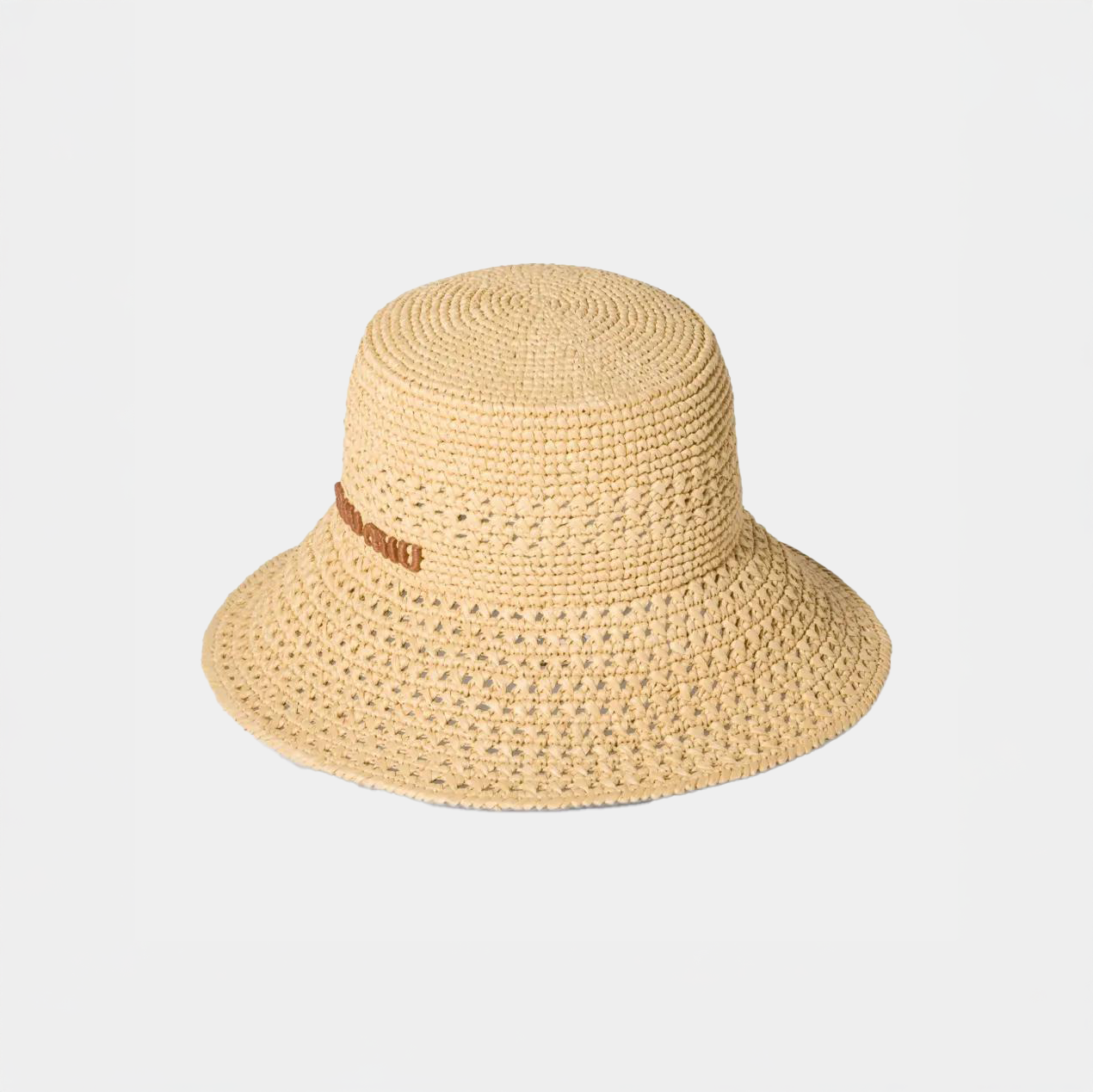 Cappello Miu Miu in raffia