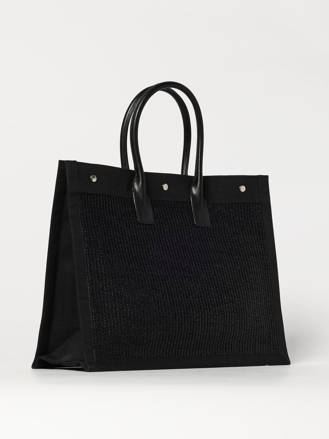 BORSA TOTE SAINT LAURENT "RIVE GAUCHE LARGE" IN RAFFIA