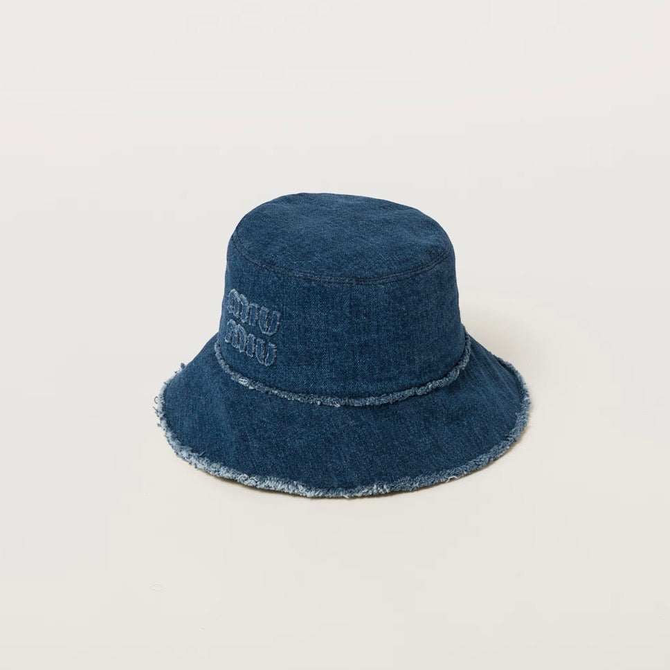 cappello miu miu denim