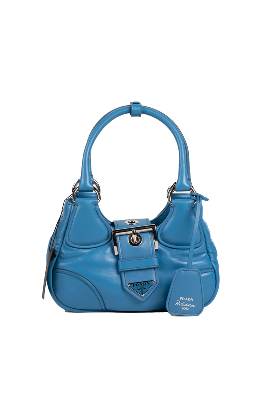 PRADA MOON IN NAPPA IMBOTTITA BLU