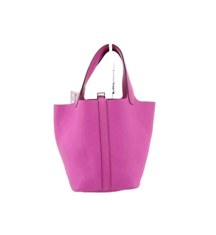 Picotin Lock PM Leather Handbag C Engraved hermes