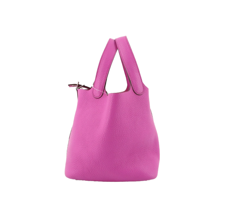 Picotin Lock PM Leather Handbag C Engraved hermes