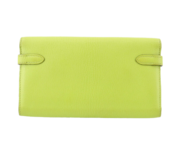 Kelly Wallet Leather Tri-fold Long Wallet (P Engraved)