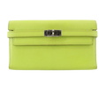 Kelly Wallet Leather Tri-fold Long Wallet (P Engraved)