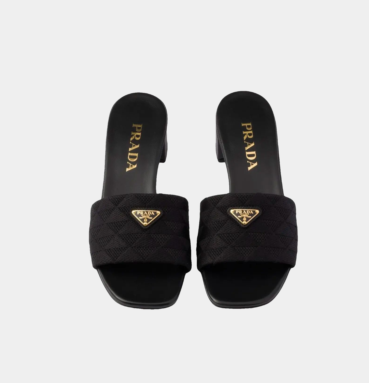 sandali prada in pelle nero