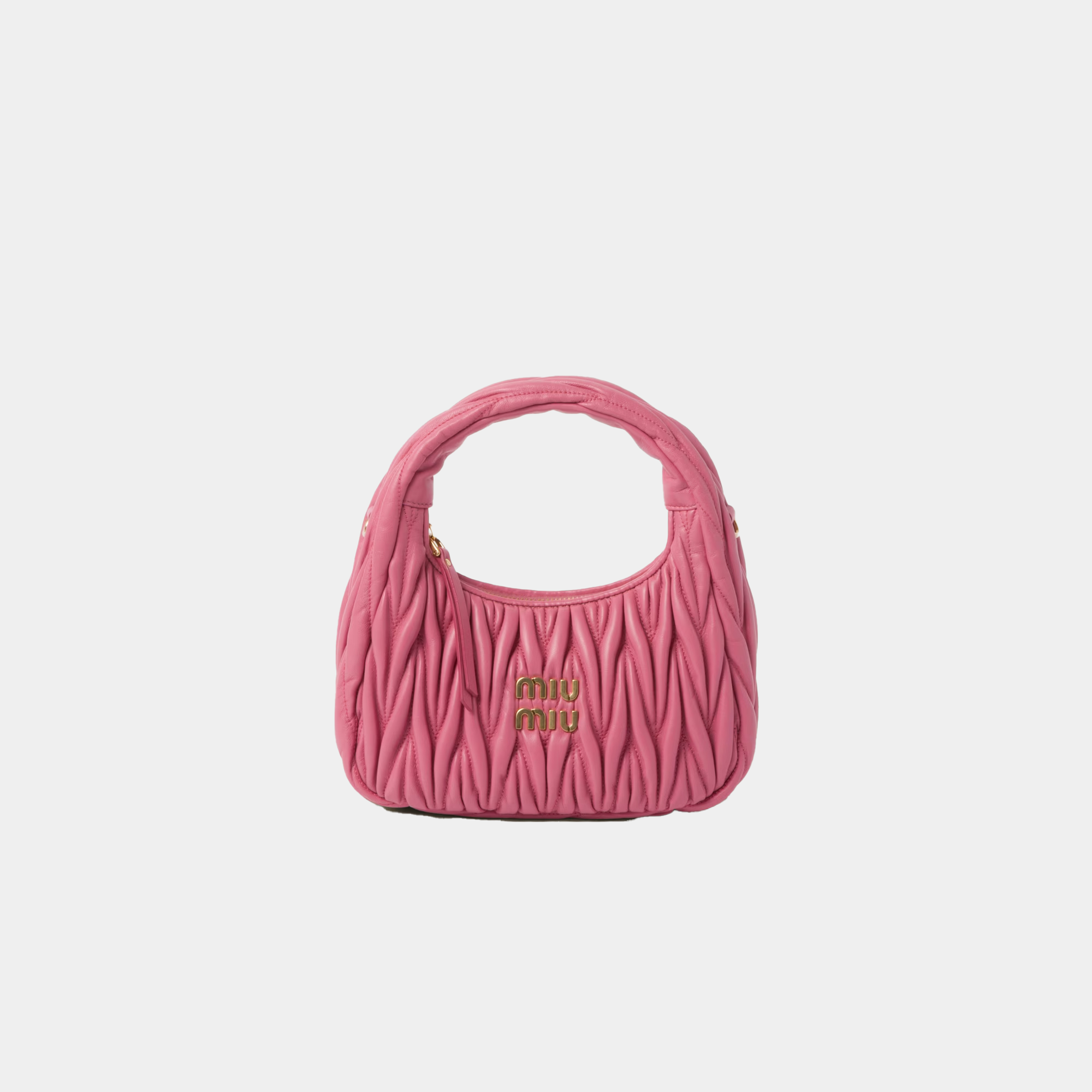 Wander matelassé nappa leather hobo bag