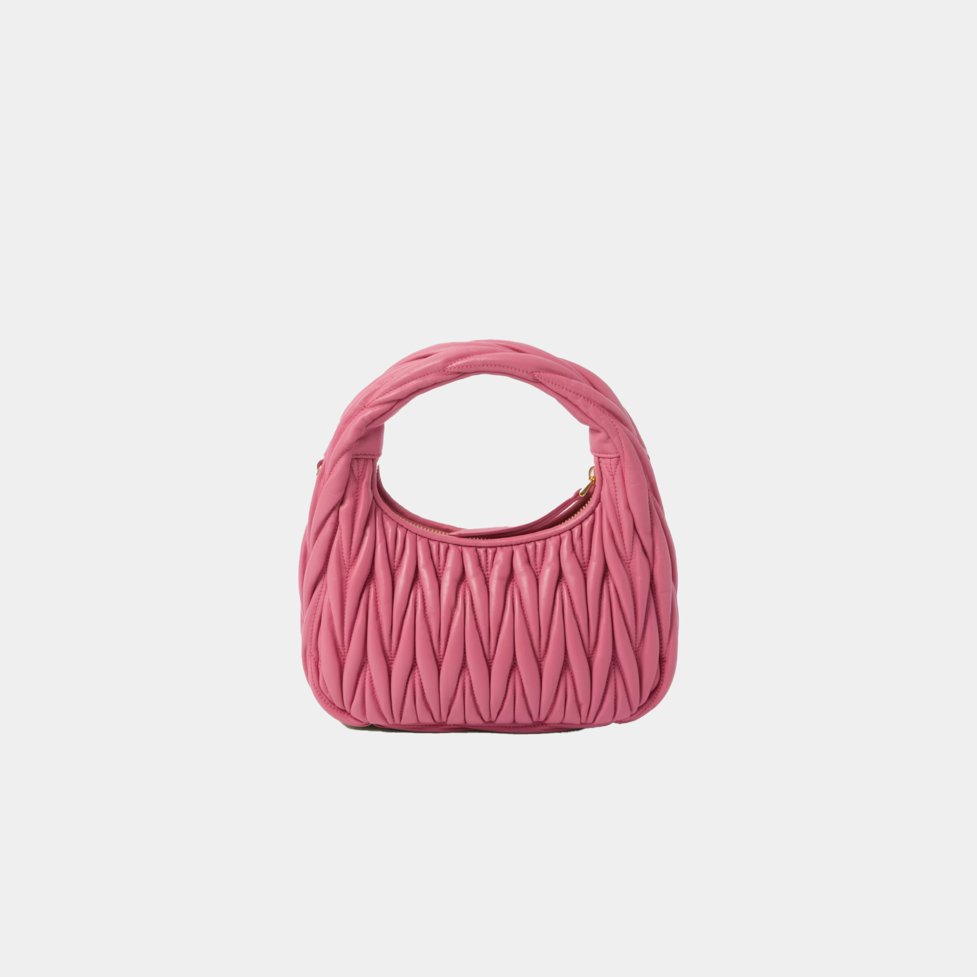 Wander matelassé nappa leather hobo bag