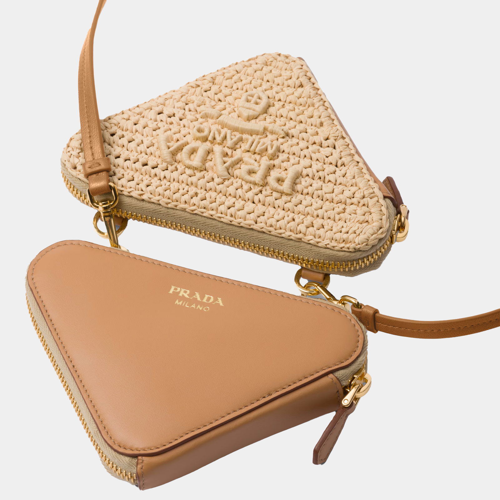 Prada Mini pouch triangolo in crochet - MS Luxury