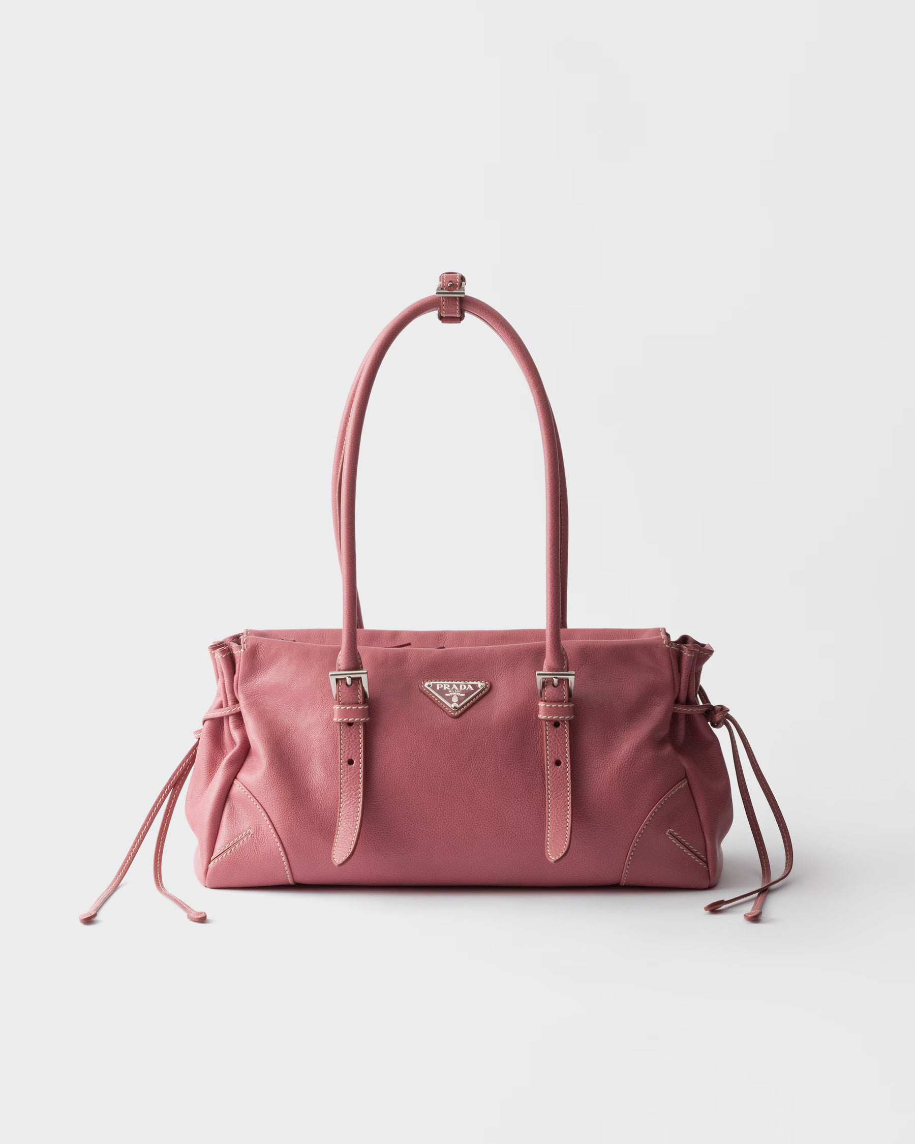 Borsa shopping Prada Karin medium in pelle anticata