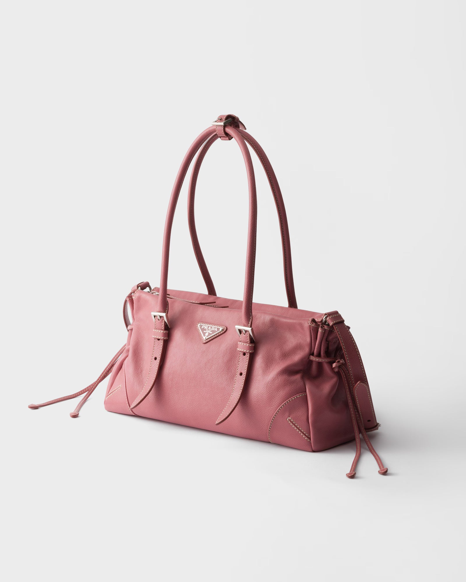 Borsa shopping Prada Karin medium in pelle anticata