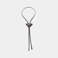 Bolo Tie in Saffiano con logo
