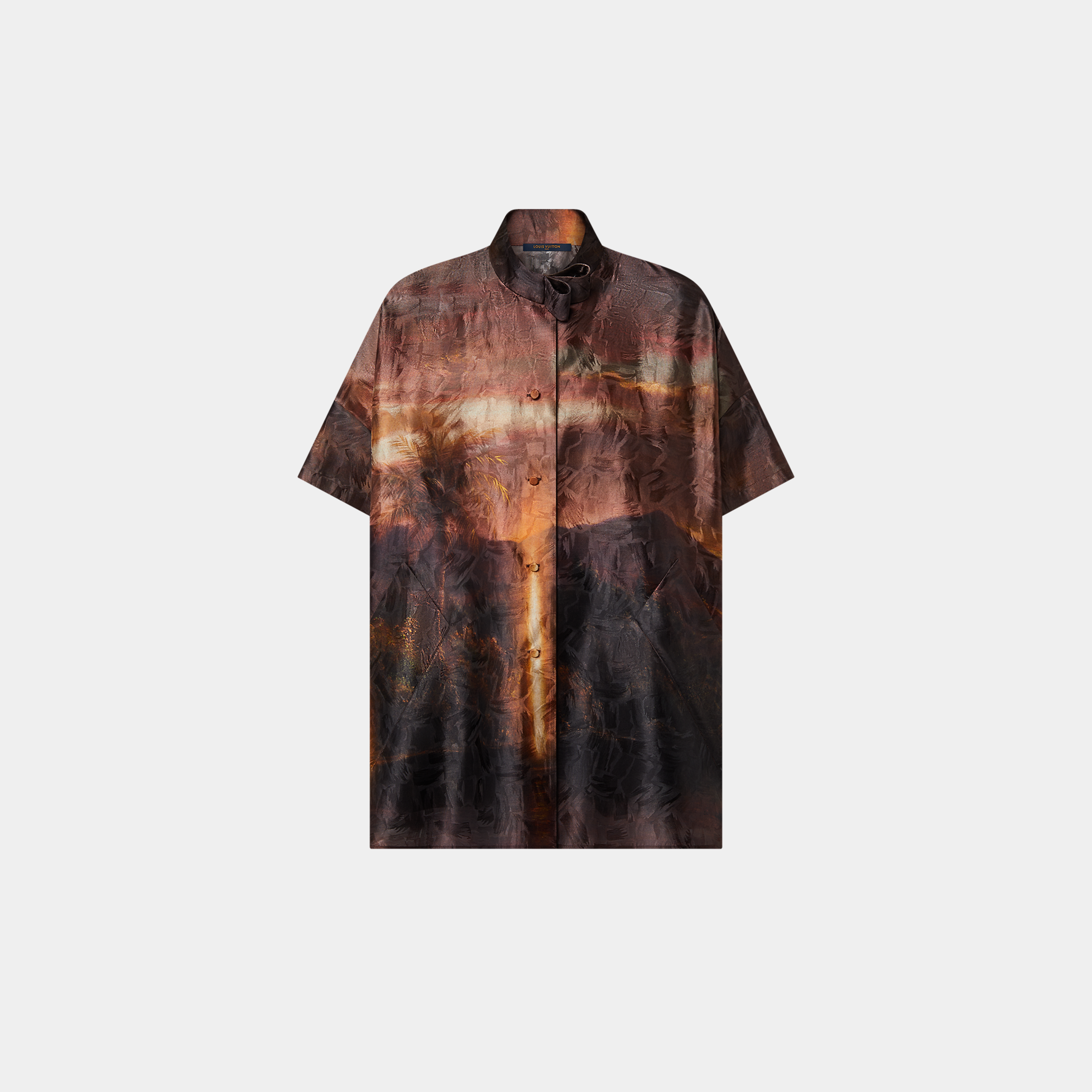 Camicia con stampa Louis Vuitton x Laurent Grasso