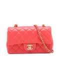 Chanel Mini Matelasse 20 Lambskin Single Flap Single Chain Bag