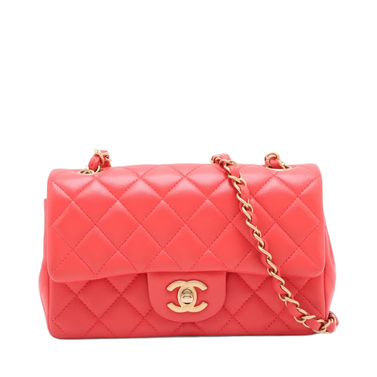 Chanel Mini Matelasse 20 Lambskin Single Flap Single Chain Bag